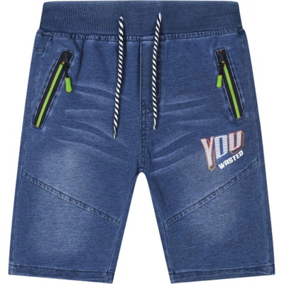 Kugo chlapecké riflové 3/4 kalhoty YZ8003 modrá