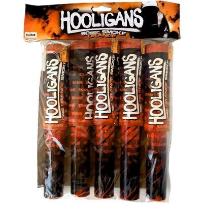 Hooligans dýmová pochodeň oranžová 5 ks