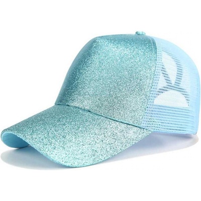 HARAHU Блестящо Шапка с козирка - Синьо kp4269 (4269)