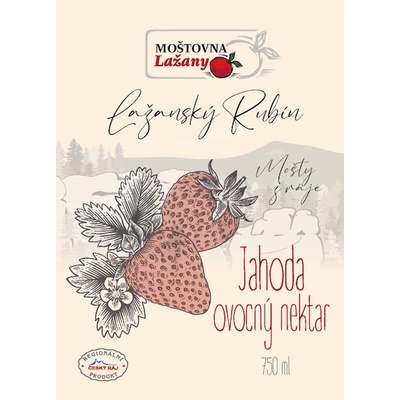 Moštovna Lažany Lažanský mošt Jahoda 1 l