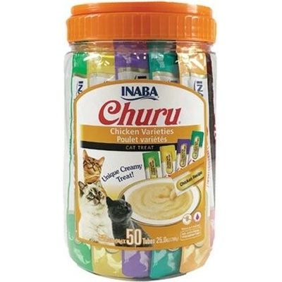Churu Pamlsok Inaba cat Tuniak 6 príchutí 60 túb 840 g