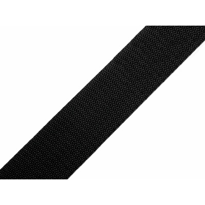Popruh polypropylenový (batohový) 7001 černý, šíře 3 cm (popruh v metráži)