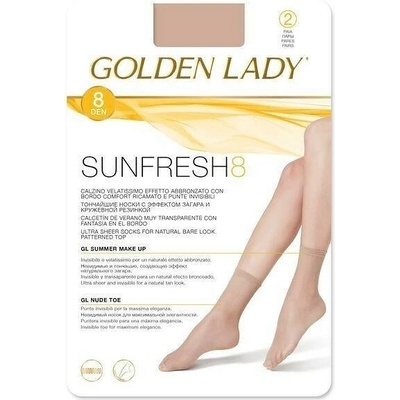 Golden Lady Tenké ponožky SUNFRESH 8 DEN Sahara
