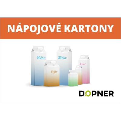Dopner Nálepka nápojové kartony na popelnice - A4