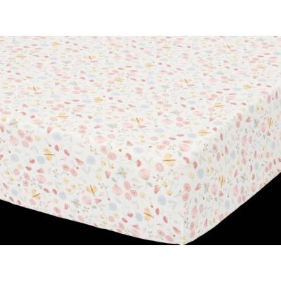 Little Dutch Prostěradlo napínací Květiny a motýli 60x120