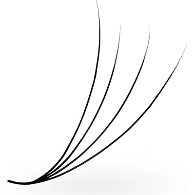 Luxury Lashes 4D Riasy Premium sypané v hotovom vejáriku 1 000 ks Zakrivenie umelých rias: D, Dĺžka umelých rias: 14 mm, Hrúbka rias: 007