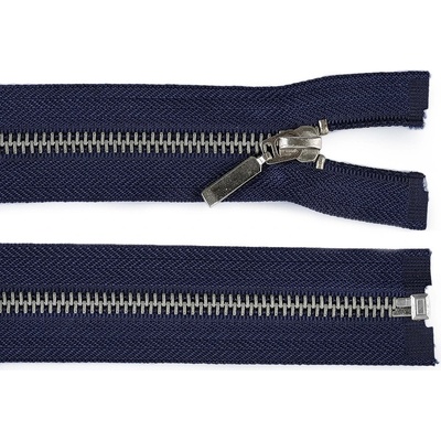 Kovový zip No 5 délka 80 cm, malé, 330 modrá tmavá