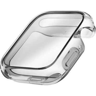 Uniq Качествен силиконов (TPU) кейс с вграден протектор за дисплея на Apple Watch 7 41мм - Uniq Garde Hybrid Apple Watch Case 41mm (черен-прозрачен) (UNIQ-41MM-GARSMK)