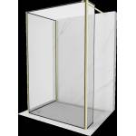 Mexen Kioto душ кабина Walk-in 120 x 70 x 40 cm, черна рамка, златен четка - 800-120-070-221-55-70-040 (800-120-070-221-55-70-040)