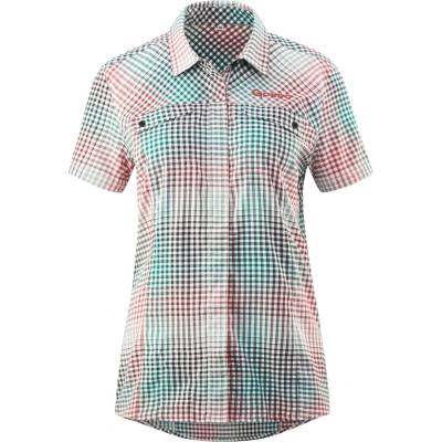 Gonso Дамска фланелка с къс ръкав за колоездене Gonso Women's Arenda Cycling jersey - Quetz Green Check - размер 34 (EU) (156-2100-0311)