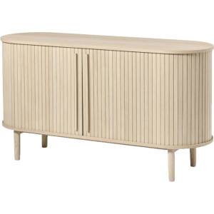 Unique Furniture Скрин от декор от дъб с плъзгащи се врати в естествен цвят 140x76x45 cm Meta - Unique Furniture (48992560)