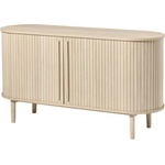 Unique Furniture Скрин от декор от дъб с плъзгащи се врати в естествен цвят 140x76x45 cm Meta - Unique Furniture (48992560)