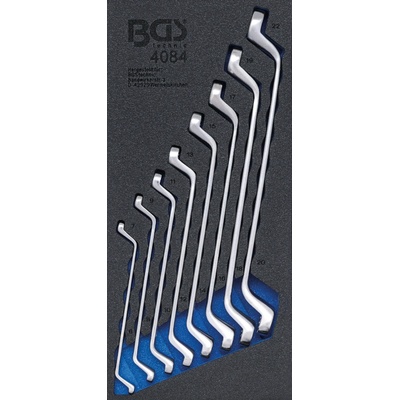 BGS technic sada oboustranných očkových klíčů prodloužené zalomené 8dílná BGS 4084