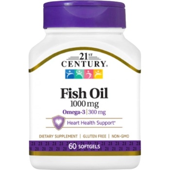21st Century Fish Oil 1000 mg [60 Гел капсули]
