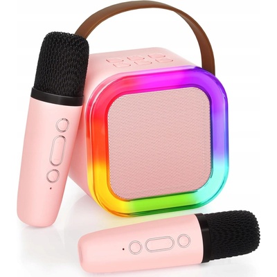 Karaoke set Przydasie.pl bezdrátový s Bluetooth 2 mikrofony RGB