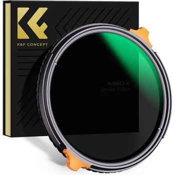 K& F Concept 67 mm 2в1 ND4-ND64 (2-6 Stop) +CPL филтър NANO-X 28 Multi-Layer Coatings HD 8К
