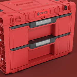Qbrick System Чекмеджен модул QBRICK SYSTEM PRIME Drawer 2 Toolbox Expert Red Ultra HD 65596 (SKRQPRIMD2ECZEPG011)