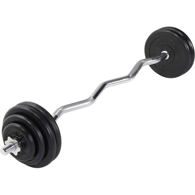 Gorilla Sports Činkový set pogumované kotúče 35 kg