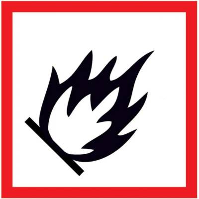Walteco Symbol GHS 02 – HOŘLAVÉ 100x100mm, samolepka Množství: 1 ks , 20136
