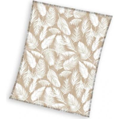 TipTrade Deka mikroplyš Bílá pírka 150x200