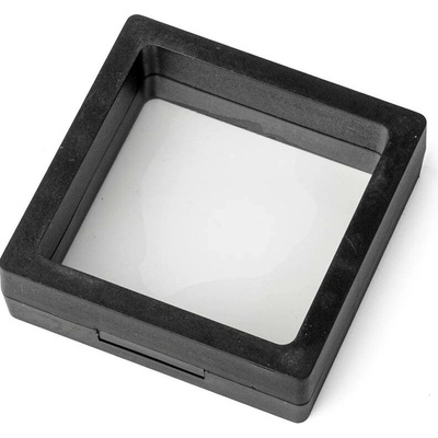 3D Rámeček na mince a šperky černý 7x7x2 cm
