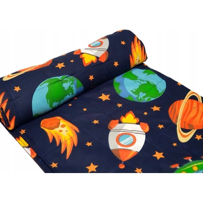 TOMBECH Zátěžová přikrývka bavlněná modrá 4 kg 100x150
