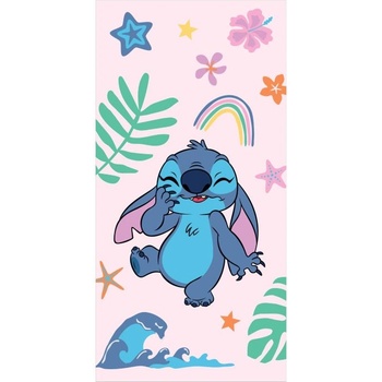 Lilo and stitch Памучна плажна хавлия Stitch - Rainbow (L&S0891T)