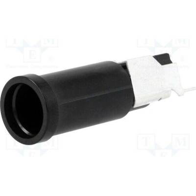 SCHURTER 0031.2550 Zásuvka; THT; 5x20mm,6,3x32mm; -40÷85°C; 16A; UL94V-0; černá; 5mΩ