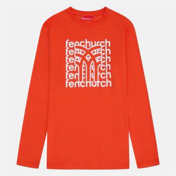 Fenchurch Тениска Fenchurch Men's Jones Long-Sleeve T-Shirt - Burnt Orange