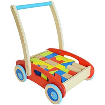 Image 1 of Tooky Toy - Дървена бебешка проходилка, 2в1