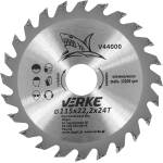 VERKE Режещ диск с твърдосплавни пластини 115x22, 2mm 24T 66328 (V44000)