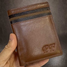 pánská kožená RFID Premium Leather s monogramem ražba Luxusní peněženka s ražbou vlastního monogramu dodá na exkluzivitě a vyjímečnosti.