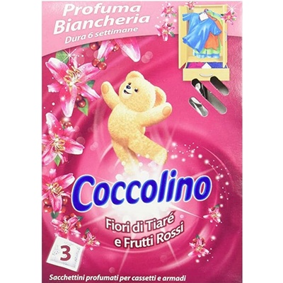 Coccolino voňavé vankúšiky frutti rossi 3 ks