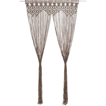 vidaXL Завеса макраме, таупе, 140x240 см, памук (323983)