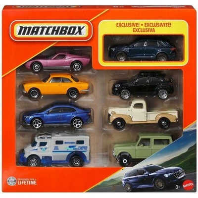 Matchbox: Sada autíček, 8 ks různé