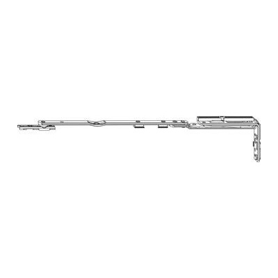 ROTO NT/NX ram.nůžek Designo TiltFirst K32 PROFINE 76/88 vel. 350 mm stříbrný levý