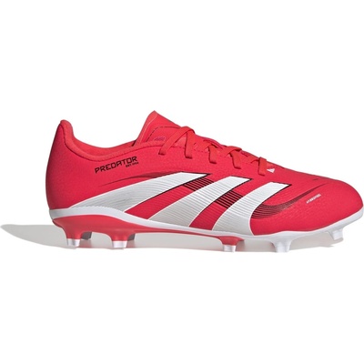 Adidas Юношески футболни бутонки Adidas Predator League Juniors Firm Ground Football Boots - Red/White