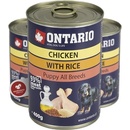 Krmivo pre psov Ontario Puppy Chicken, Rice & Linseed Oil 400 g