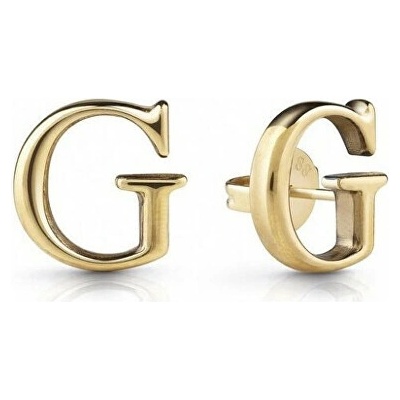 Guess Štýlové pozlátené náušnice Studs Party JUBE02169JWYGT zlatá