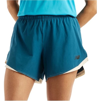 New Balance Дамски шорти за бягане New Balance Women's Run Essentials Short 5'' Running shorts - Blue - размер XS (112-4402-0211)
