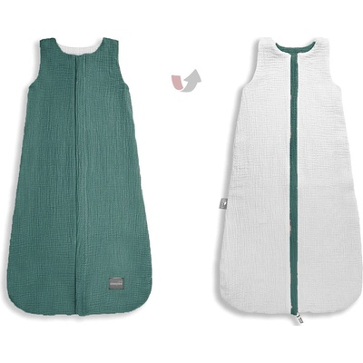 Sleepee letný mušelínový spací vak Summer Ocean Green