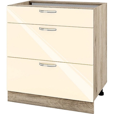 ИРИМ Долен кухненски шкаф Сити АРФ-Бежово гланц-05-120 80 см