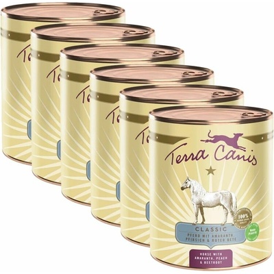 Terra Canis Horse with amaranth peach & beetroot 6 x 800 g