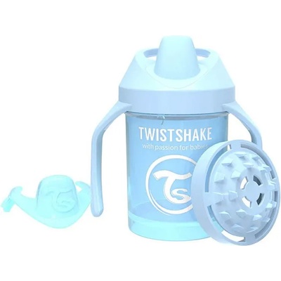 Twistshake Бебешка чаша с мек накрайник Twistshake Mini Cup - Синя, 230 ml (78268)