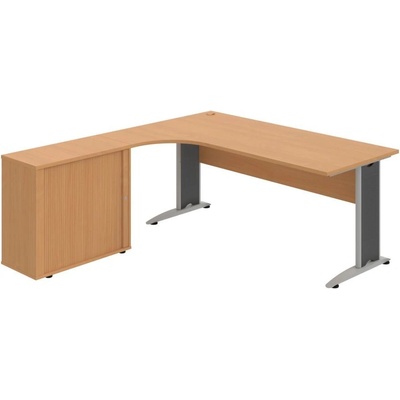 OFFICE PRO s.r.o. HOBIS kancelársky stôl pracovný, zostava pravá - CE 1800 HR P, buk
