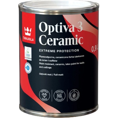 Tikkurila Optiva 3 Ceramic 0,9 l Bílá