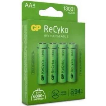 GP Batteries Акумулаторна Батерия R6 AA 130AAHC-EB4 1300mAh NiMH 4 бр. в опаковка GP (GP-BR-130AAHC-EB4)