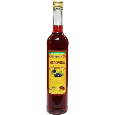Včelařství M+M medovina dezertní borůvková 0,5 l