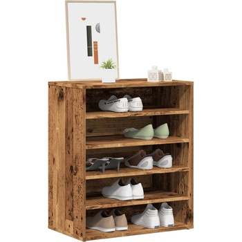 Image 1 of vidaXL Шкаф за обувки от старо дърво 60x35x70 cm Инженерна дървесина (856700)
