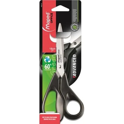 Maped Офис ножица, 18 см, MAPED "Advanced Green" 498110 (498110)